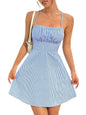 Women's Striped A-Line Cami Mini Dress