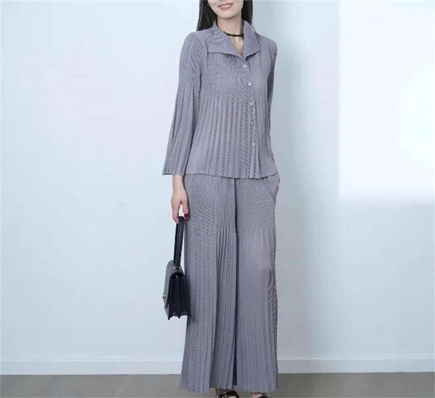 Women's Cardigan & Straight Pants Set