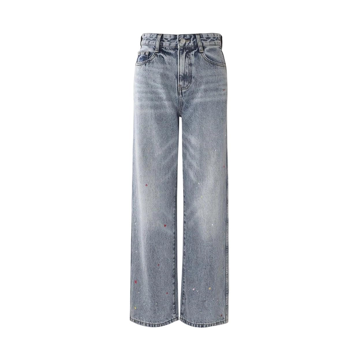 Women's High Waist Straight Leg Jeans