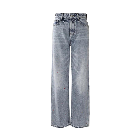 Women's High Waist Straight Leg Jeans