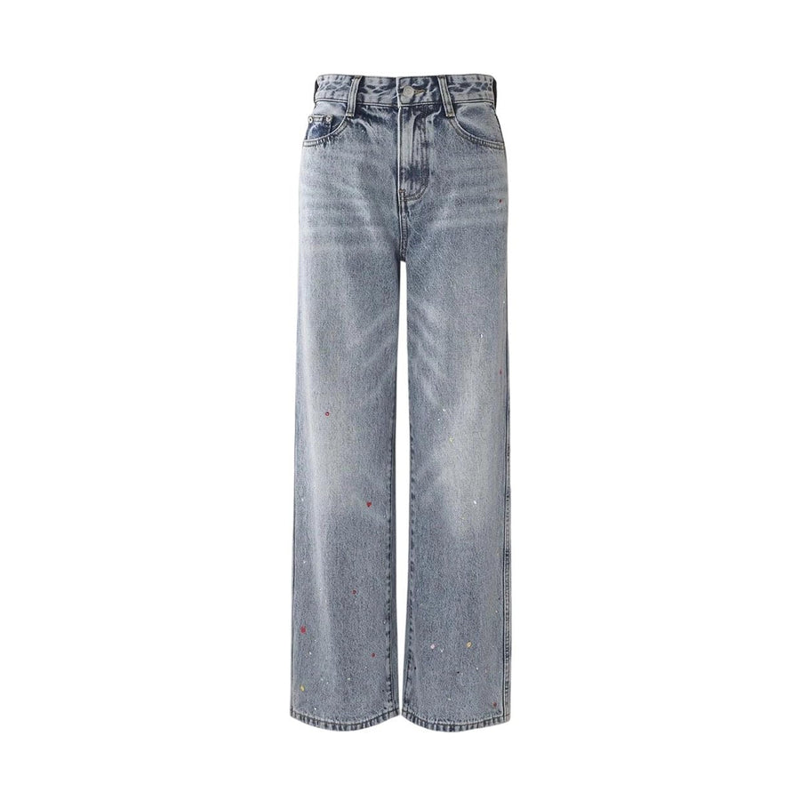 Women's High Waist Straight Leg Jeans