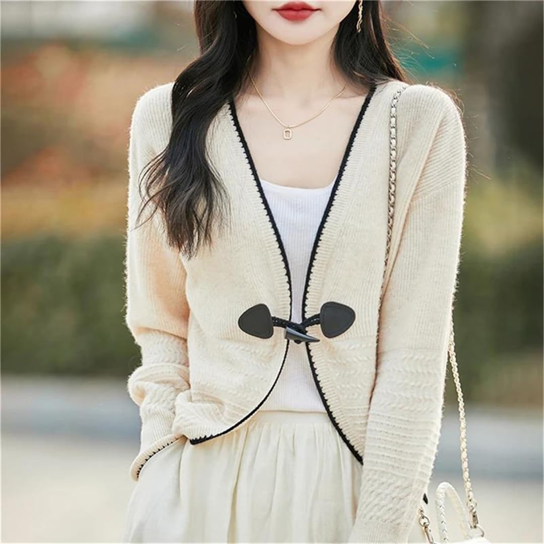 Women's One-Button Knit Cardigan Jacket