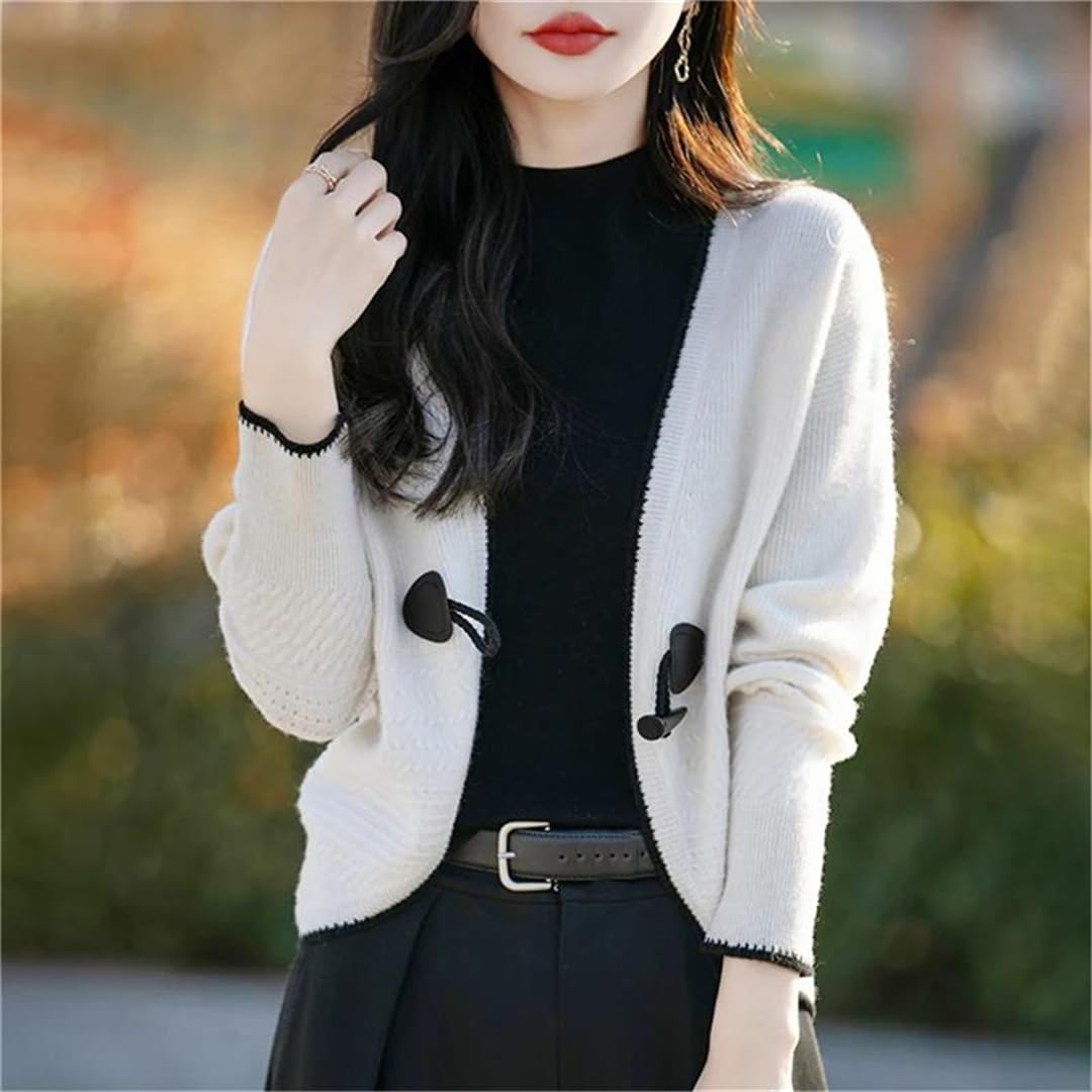 Women's One-Button Knit Cardigan Jacket