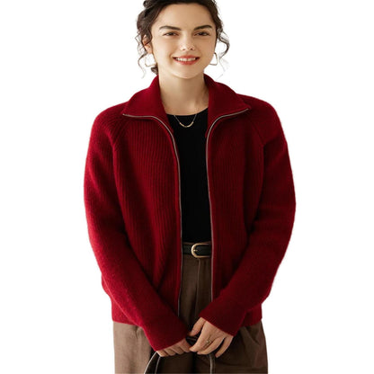 Women's Zip-Up Sweater Cardigan