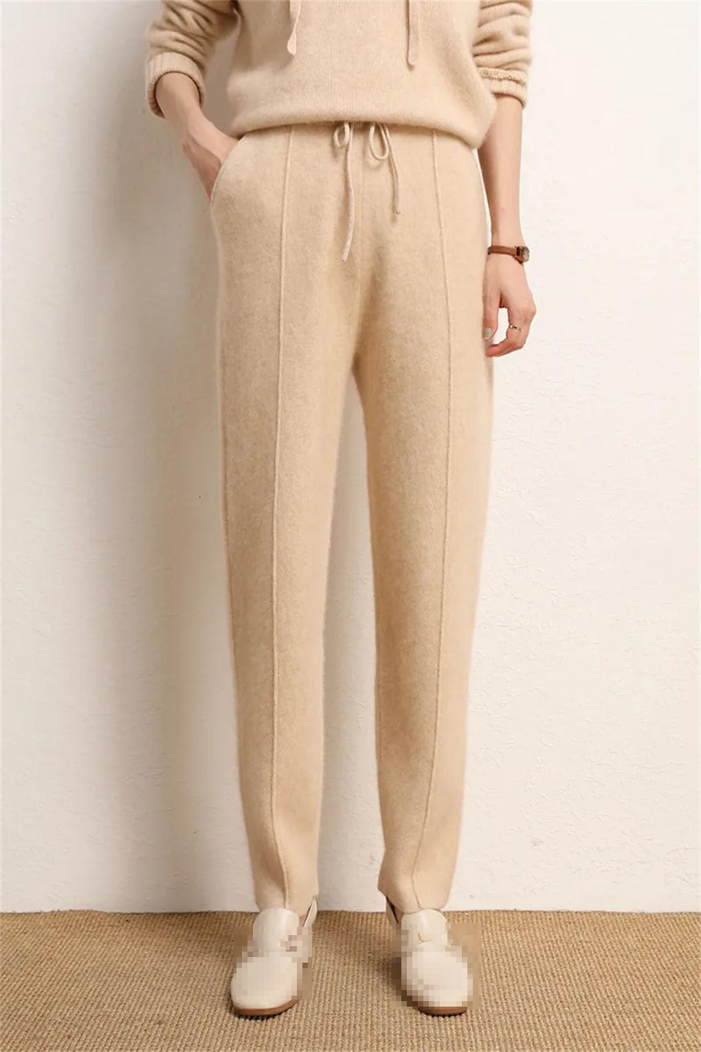 Women's Cashmere Sweater & Harem Pants Set