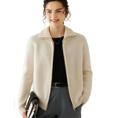 Women's Zip-Up Sweater Cardigan