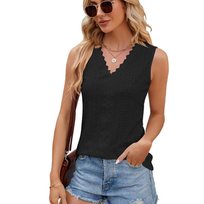 Women's Lace V-Neck Tank Top