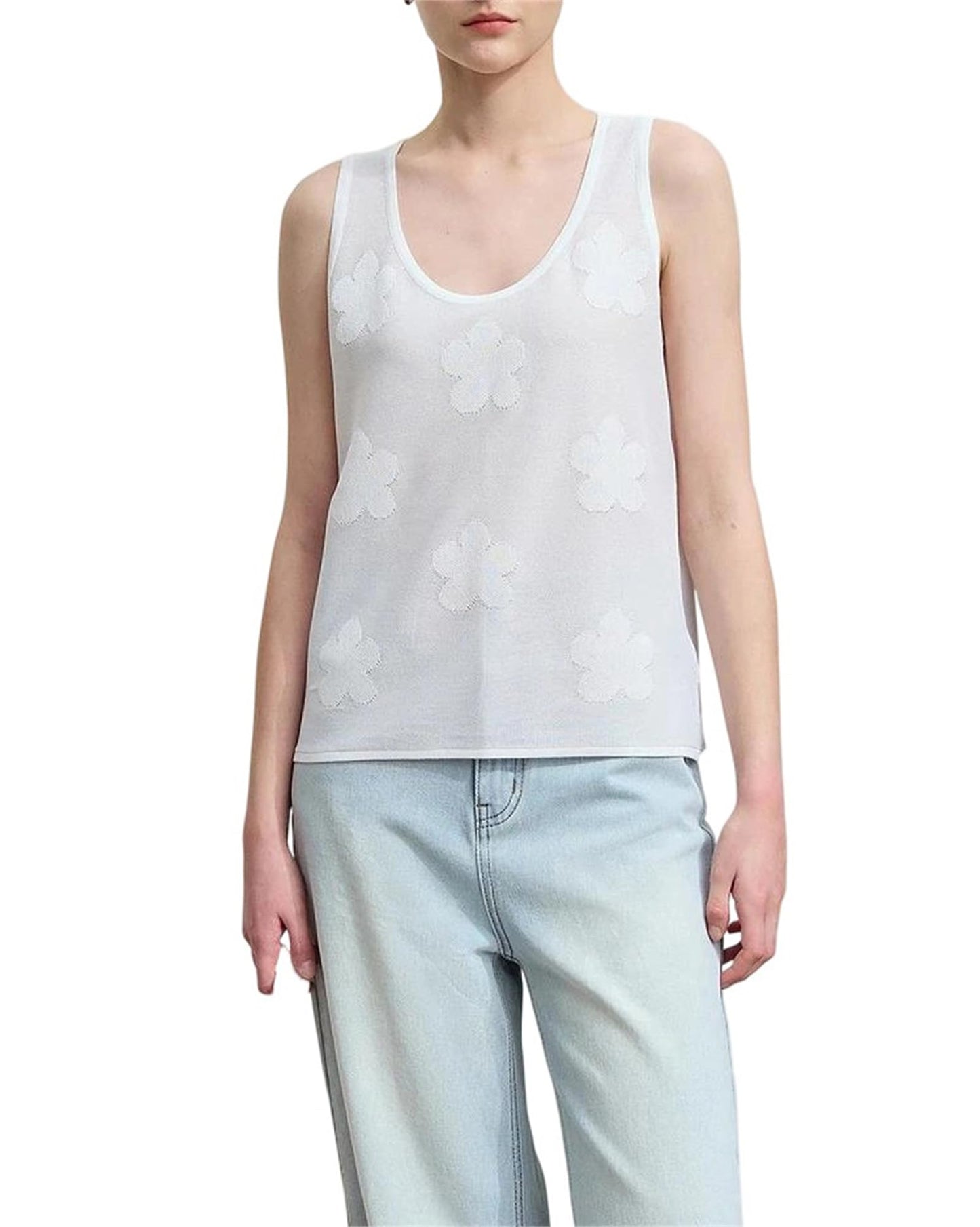 Women's U-Neck Knit Camisole Top