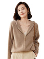 Women's Wool Cashmere Zip Hoodie
