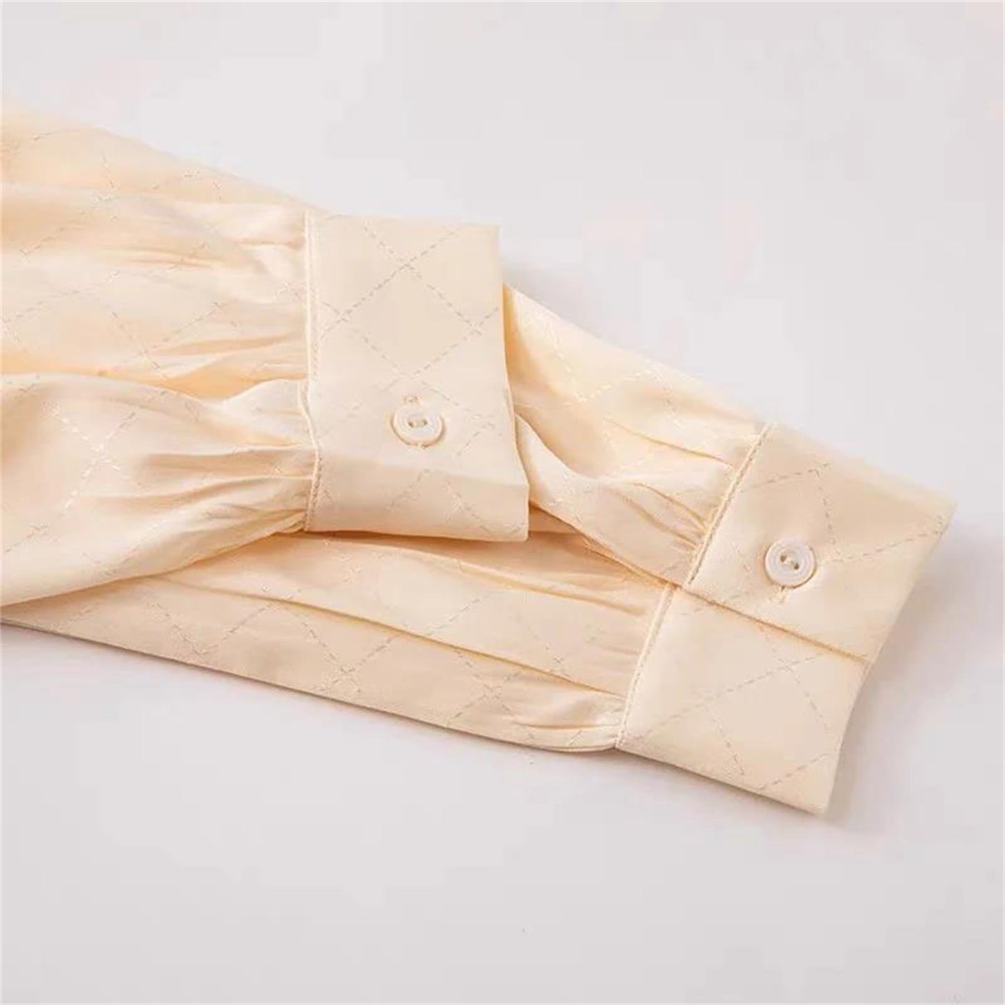 Women's Textured Stand Collar Blouse