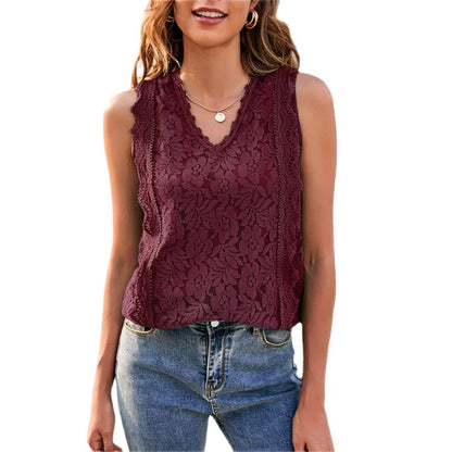 Women's V-Neck Sleeveless Tank Top
