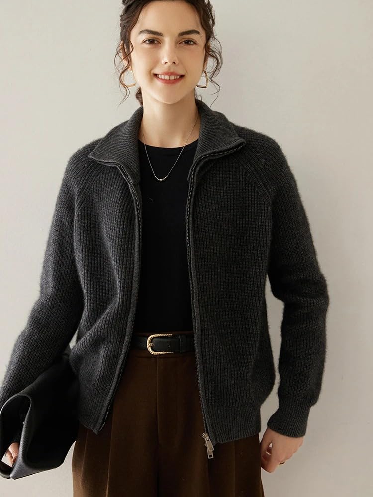 Women's Zip-Up Sweater Cardigan