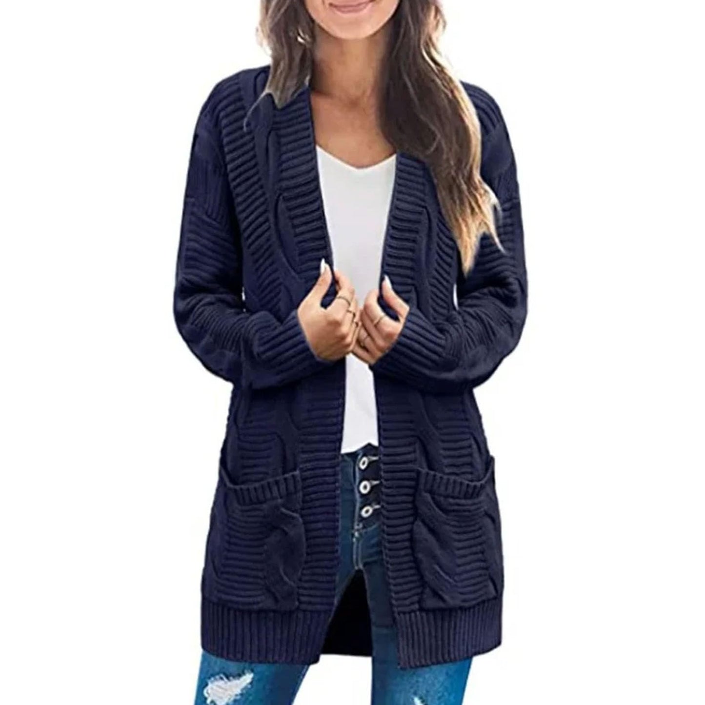 Women's Lightweight Casual Cardigan Jacket