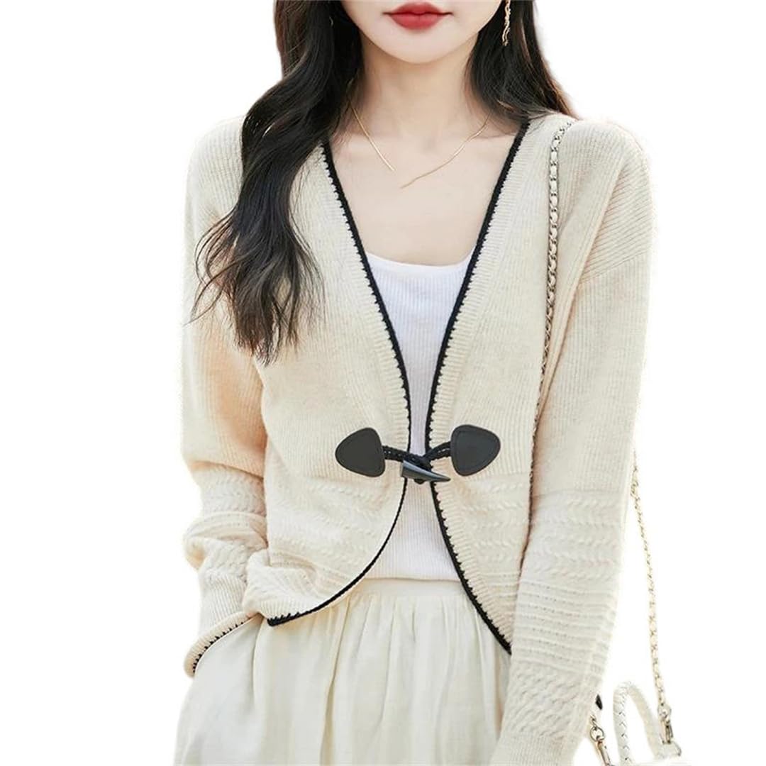 Women's One-Button Knit Cardigan Jacket