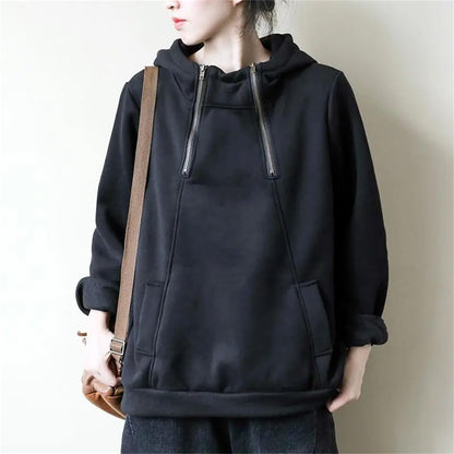 Women's Zipper Hoodie Pullover