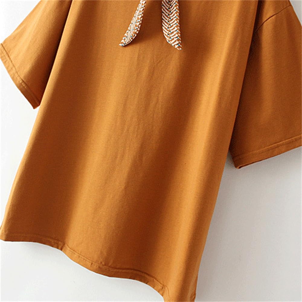 Women's Cotton Ribbon Tie T-Shirt