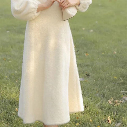 Women's O-Neck A-Line Pullover Dress