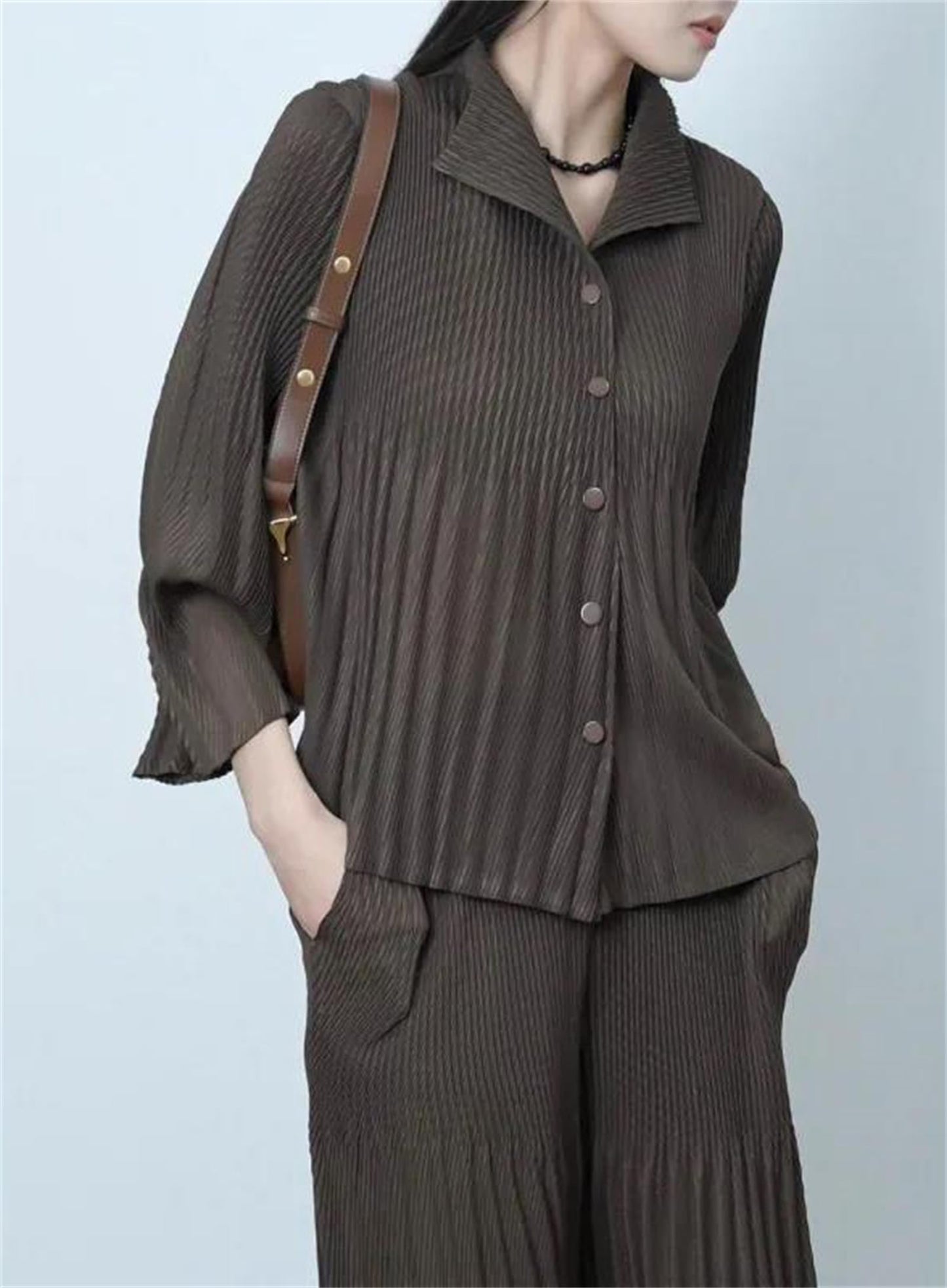 Women's Cardigan & Straight Pants Set