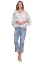 Women's Embroidered Flare Leg Jeans