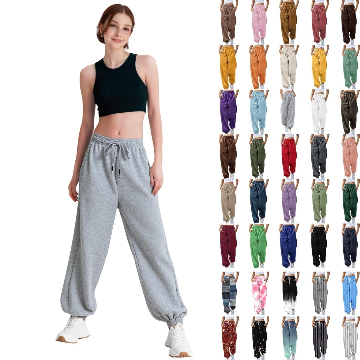Women's High Waist Baggy Joggers