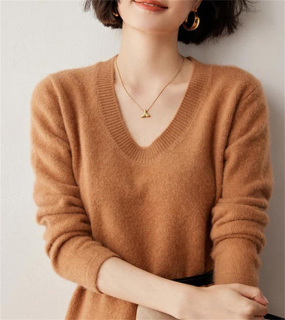 Women's O-Neck Knit Sweater Dress