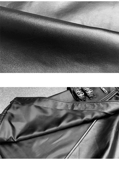 Women's Lambskin A-Line Skirt