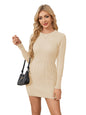 Women's Cable Knit Mini Sweater Dress