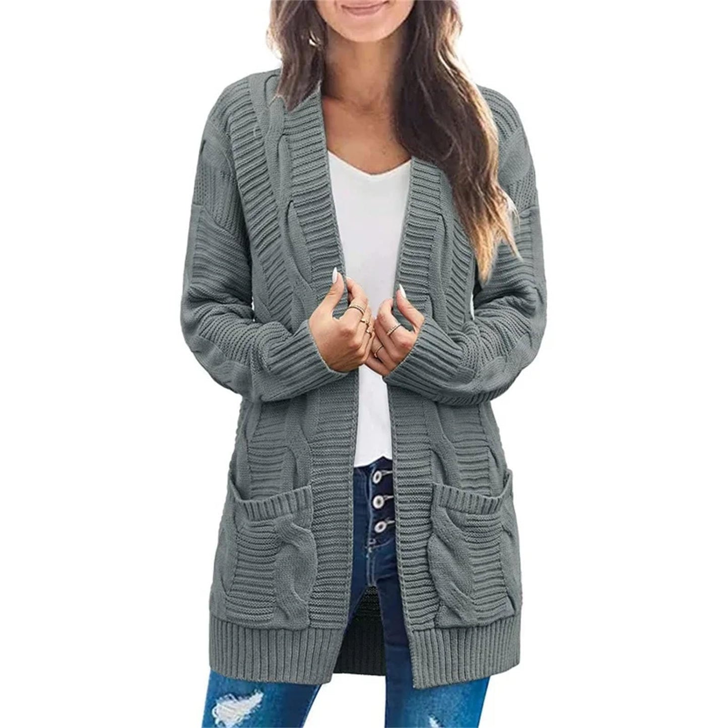 Women's Lightweight Casual Cardigan Jacket