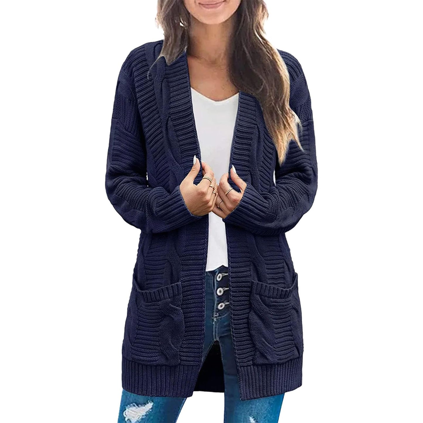 Women's Lightweight Casual Cardigan Jacket
