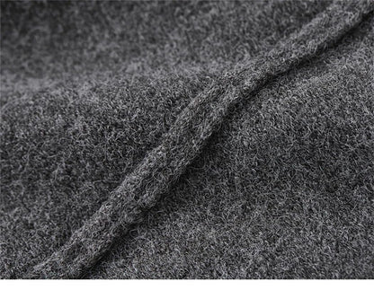 Women's V-Neck Knit Mid-Length Dress