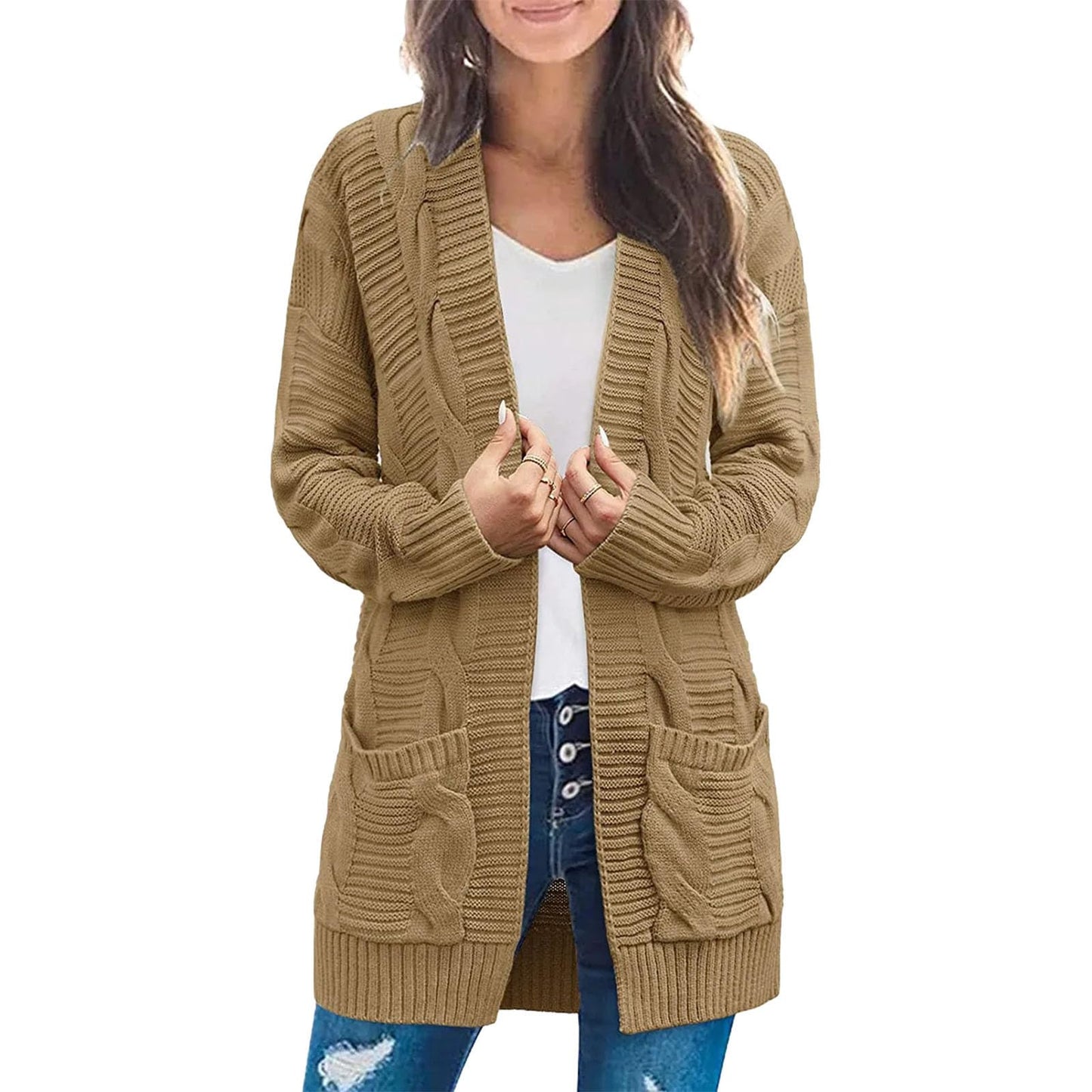 Women's Lightweight Casual Cardigan Jacket