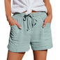 Women's Cotton Linen Drawstring Shorts