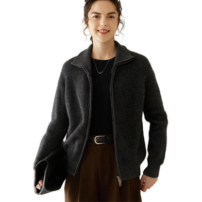 Women's Zip-Up Sweater Cardigan