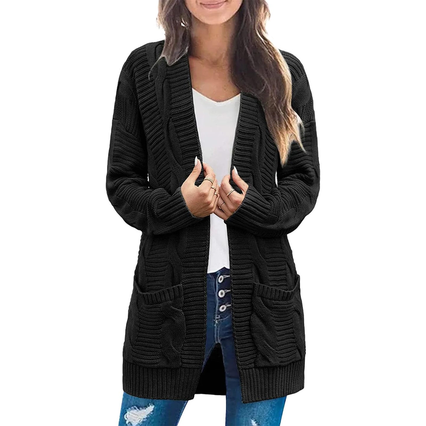 Women's Lightweight Casual Cardigan Jacket