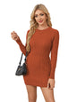 Women's Cable Knit Mini Sweater Dress